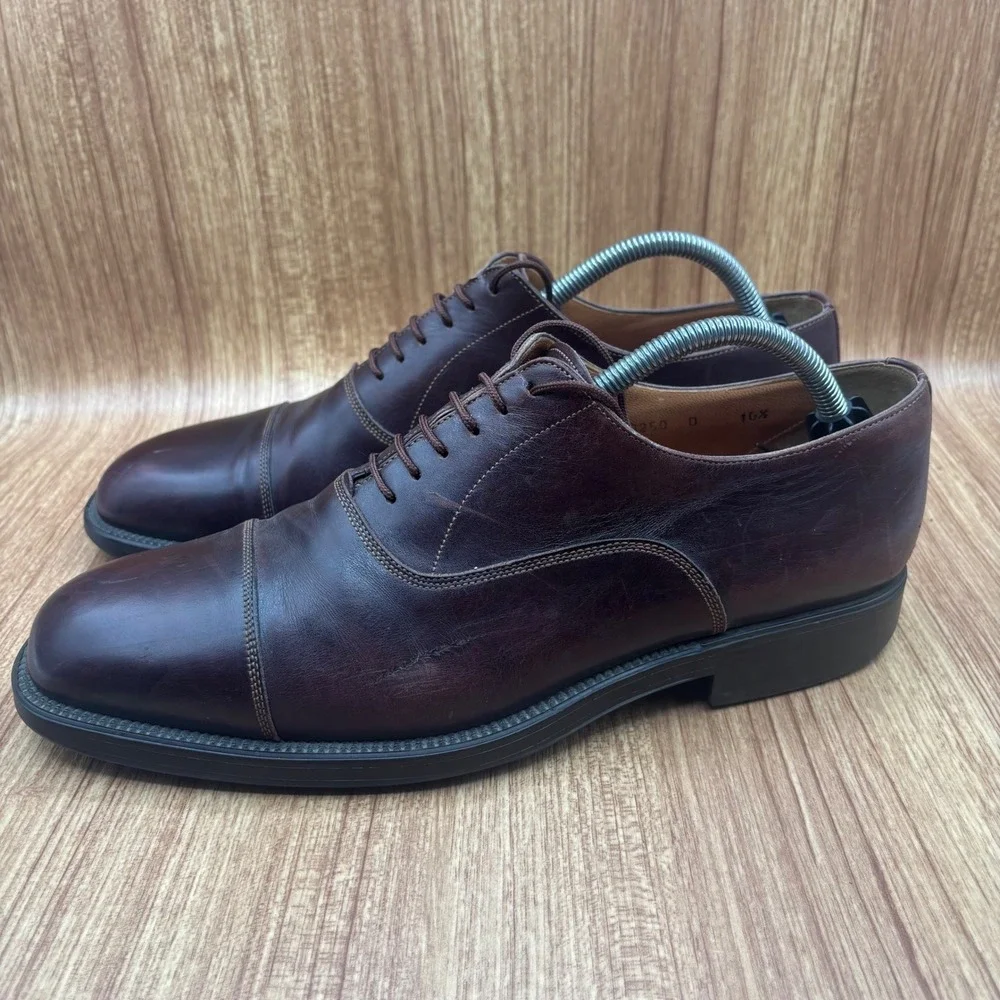 Santoni leather oxfords
